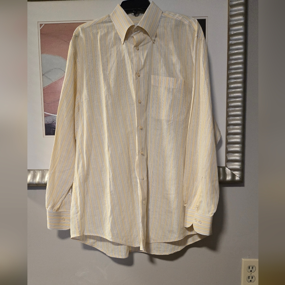 Peter Millar Men's Shirt Size Large Oversize Long Sleeve 100% Cotton